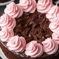 canvaで作成したチョコレートケーキ